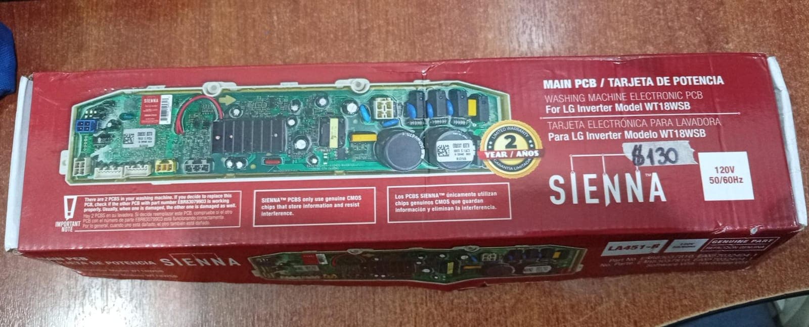 Tarjeta Electrónica Principal / Main PCB LG Sienna LA451-R 120V — imagen 2
