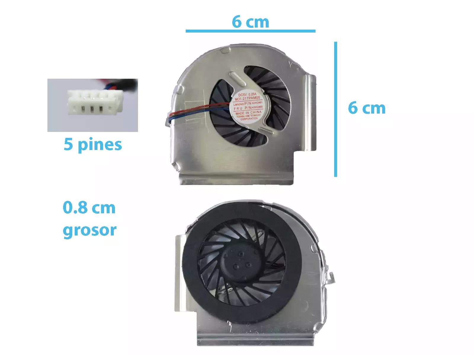 COOLER LENOVO T400 R400 — imagen 1