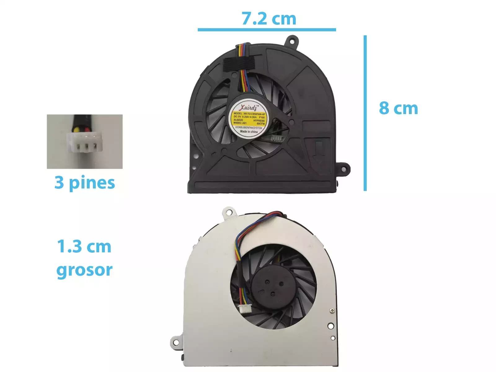 COOLER TOSHIBA C650 C600 C600D C655 L630-06S 02S 08R C645(3 LINES) — imagen 2