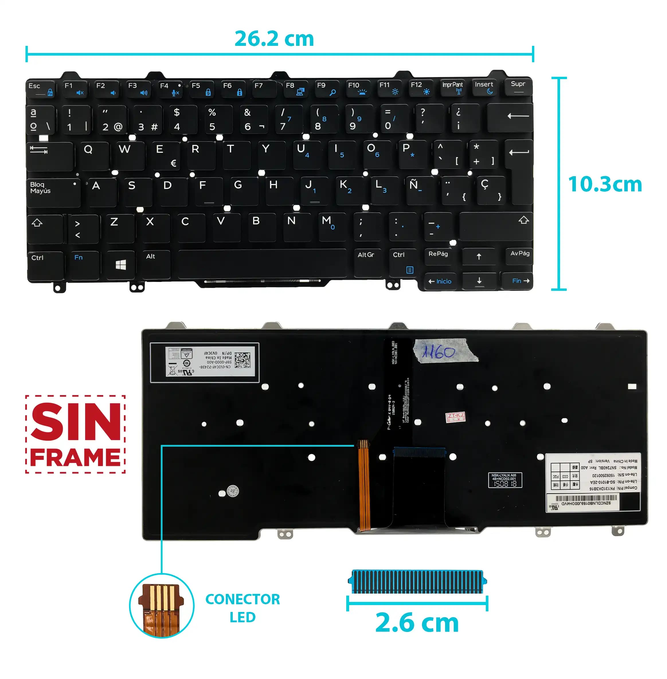 El producto es compatible con los numeros de parte: — imagen 1