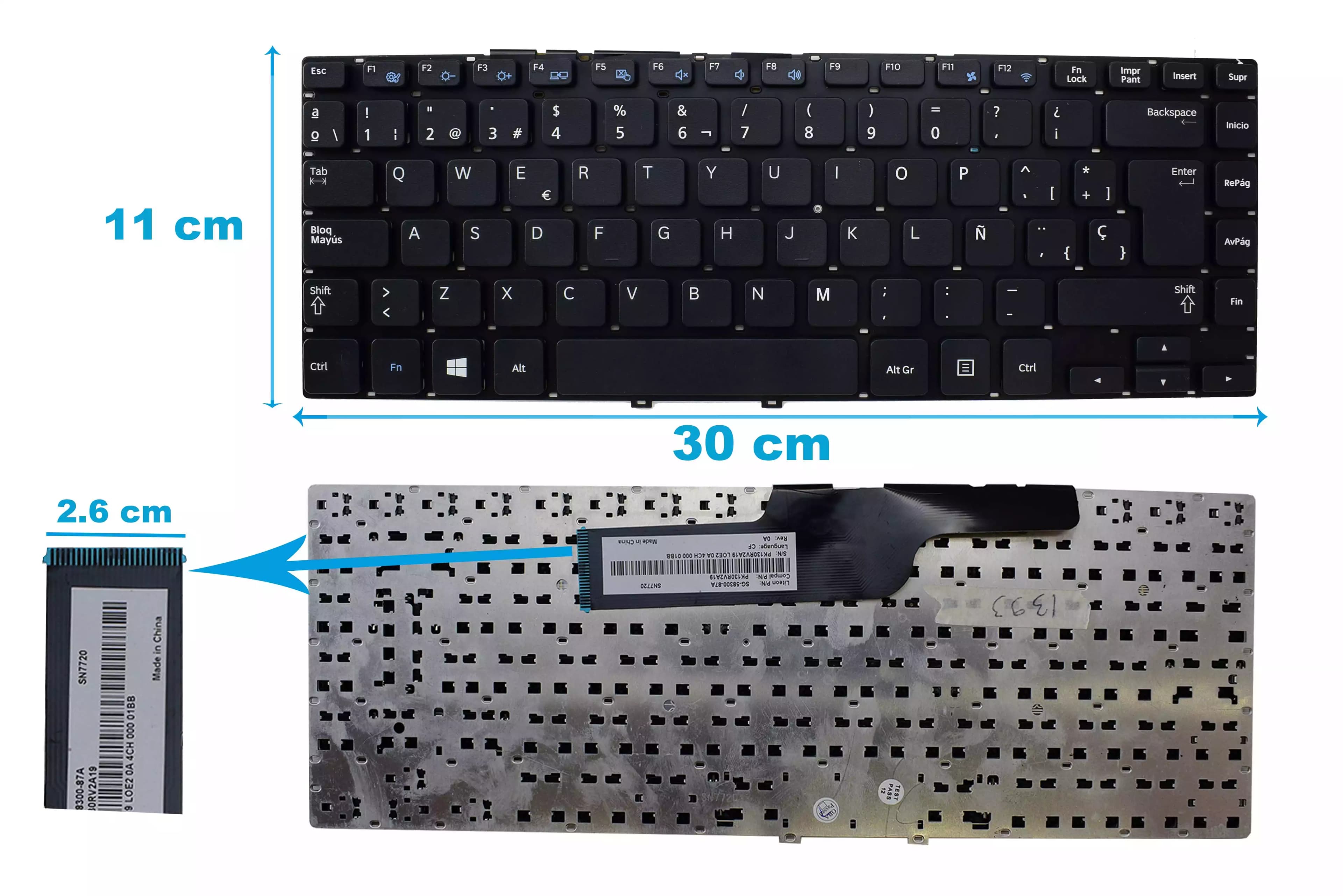 TECLADO SAMSUNG 350V4C NP355V4C NP350V4C SIN FRAME SP — imagen 1