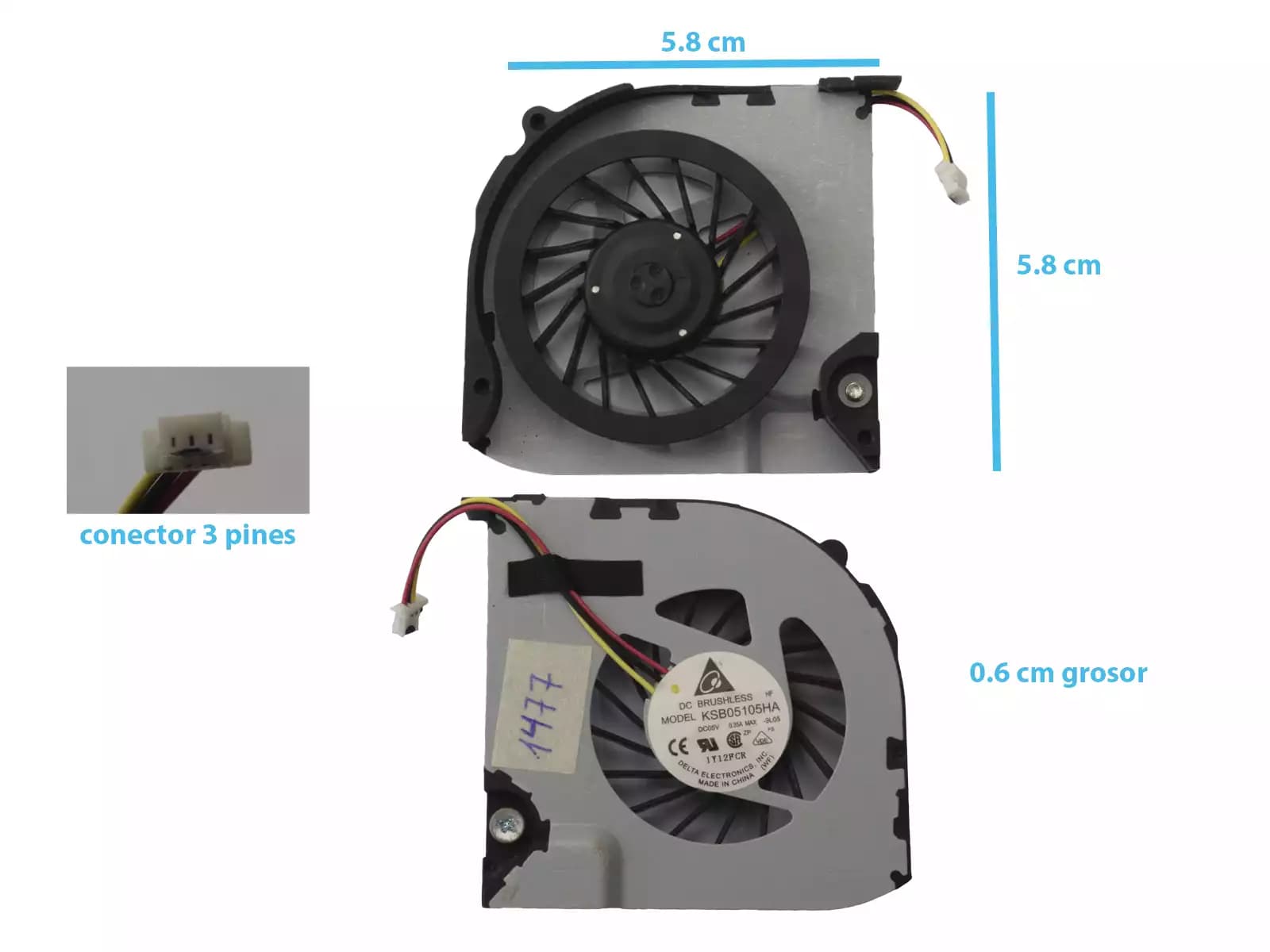 COOLER HP CQ32 G32 DV3 4100 DV3-4045TX DV3-4047TX DV3-4031TX DV3-4060 — imagen 1