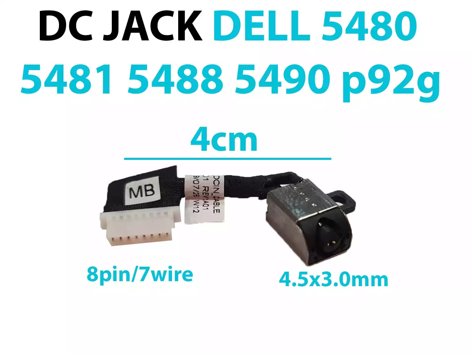 DC Jack Hp dv5 dv6 g61 g71 dv7-2000 g62 cq62 g72 cq72 SIN CABLE — imagen 1