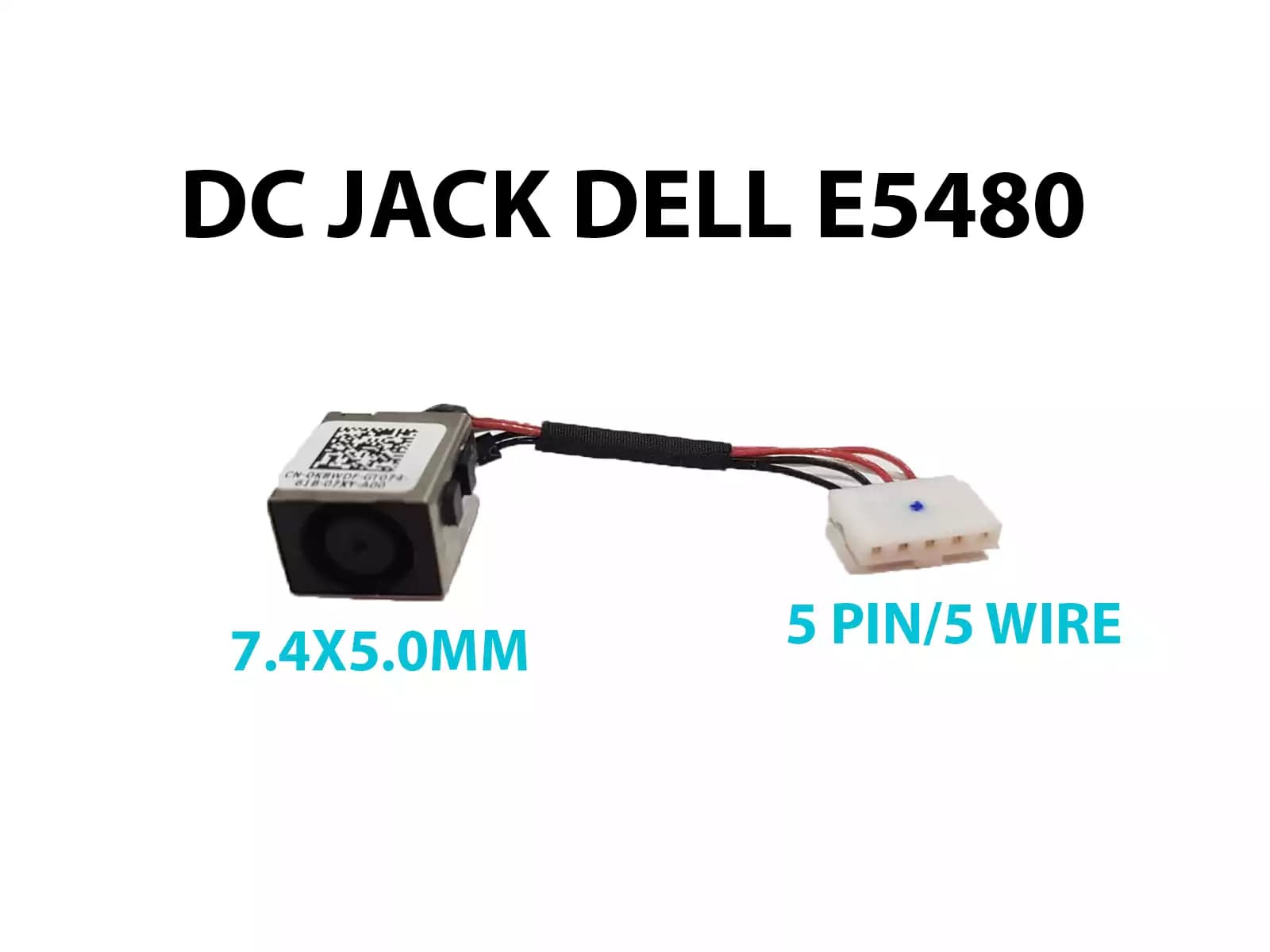 DC JACK DELL E5480 CON CABLE — imagen 1