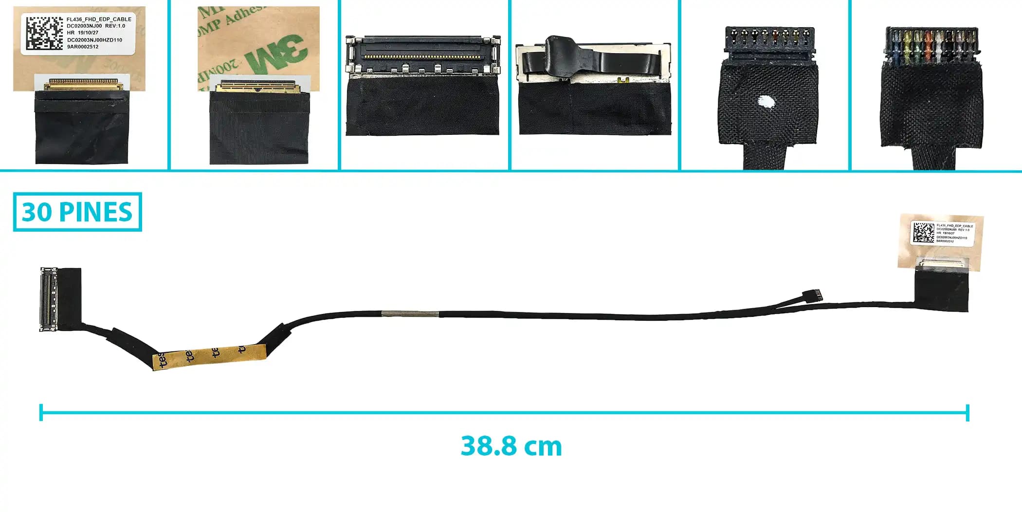 FLEX DE VIDEO LENOVO S340-14IWL DC02003NJ00 30 PINES — imagen 1