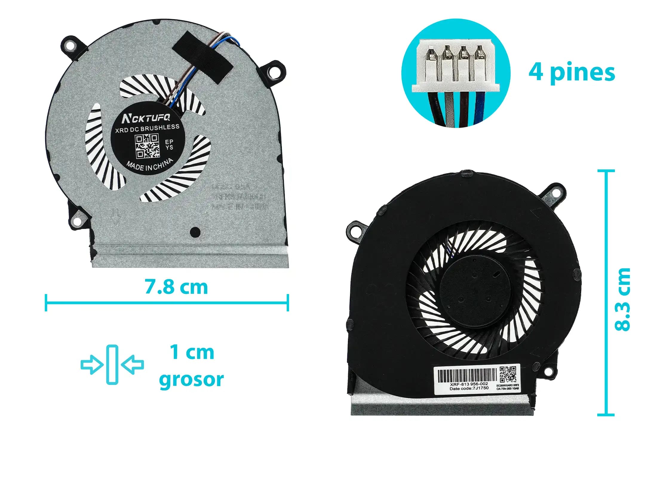 COOLER HP 15-DC 15-DC0013TX 15-DC0004TX 15-DC0005TX (4 LINES) — imagen 1