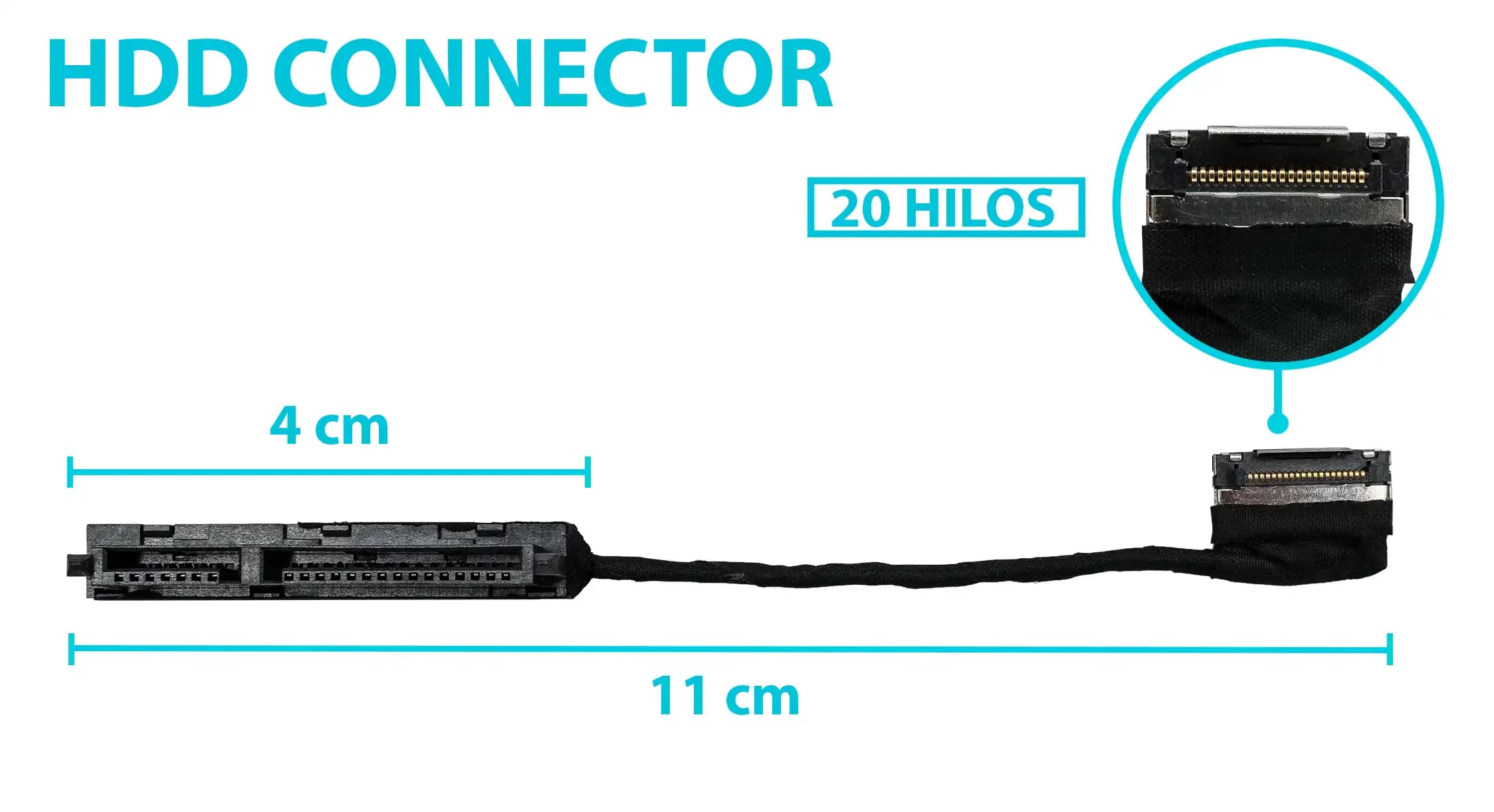 HARD DRIVE HDD CONNECTOR HP DV6-6000 DV7-6000 DM4-3000 DV6-2066DX 6017B0309001 — imagen 1