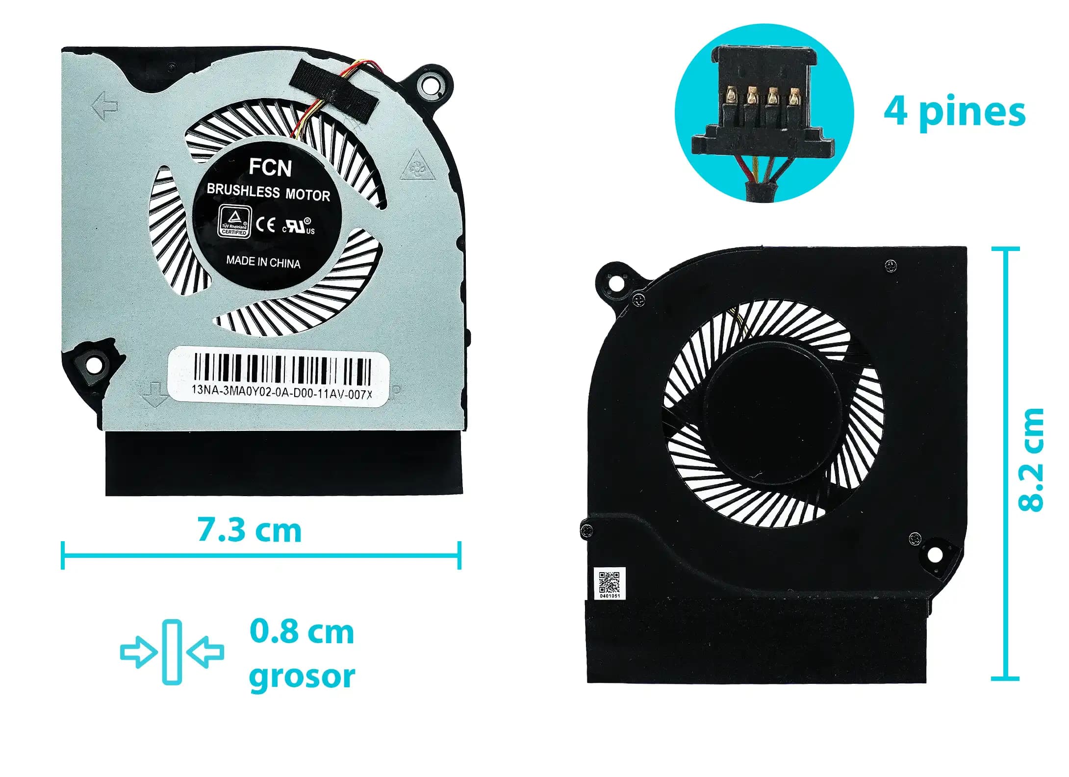 COOLER ACER PREDATOR HELIOS 300 PH315-52 5V 0.5A — imagen 1