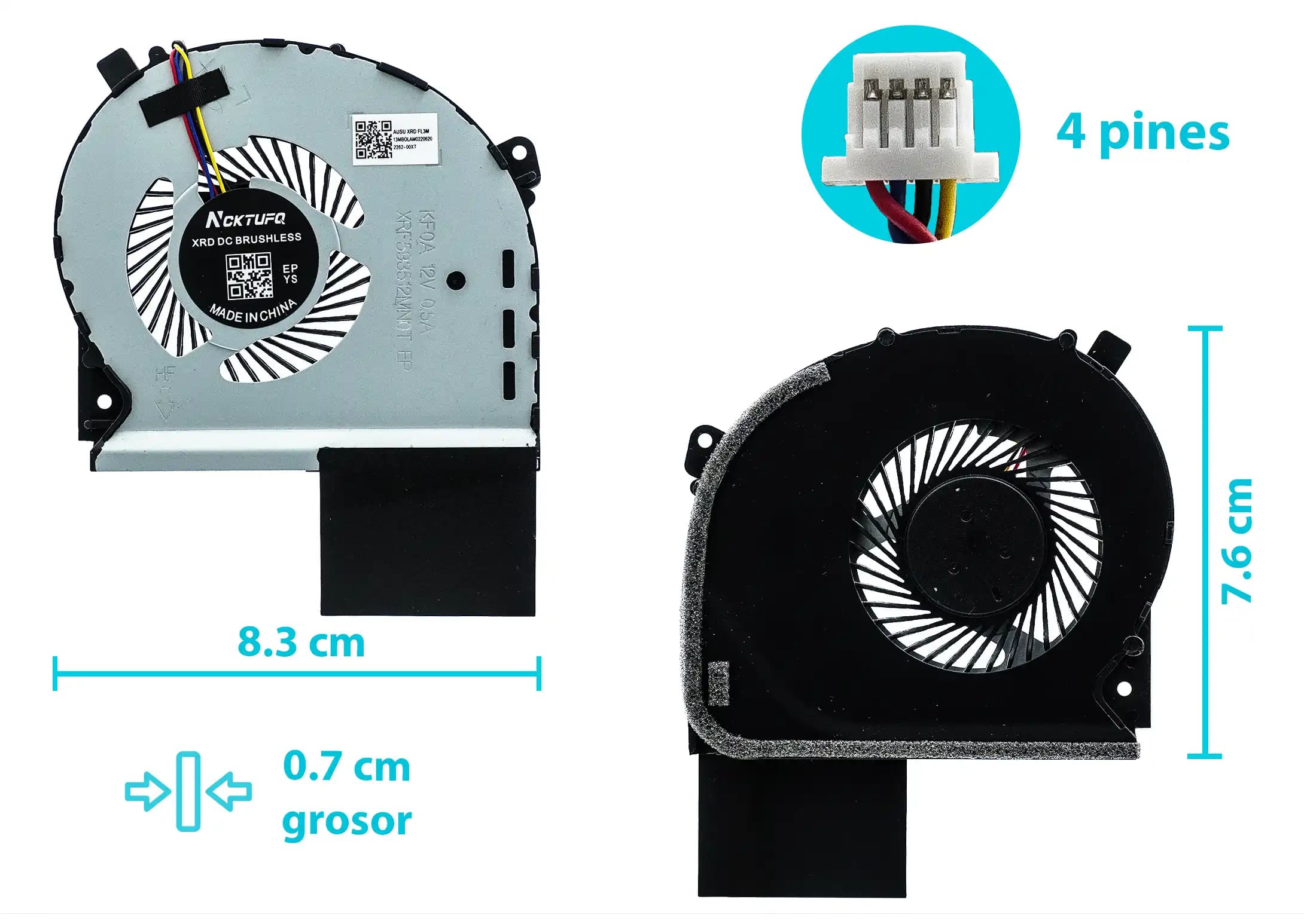COOLER ASUS GPU ROG STRIX GL703 GL703GS GL703GM (4 LINES) — imagen 1