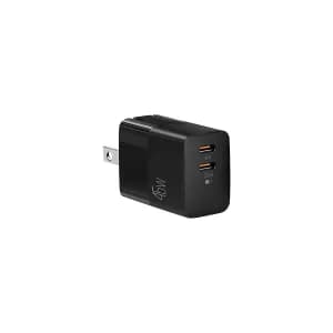 WALL CHARGER DUAL ARGOM VOLTA P5 GaN II 45W CARGA RAPIDA 2 CONT. TYPE-C NEBRO — imagen 3