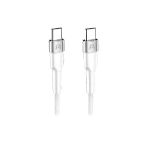 WALL CHARGER DUAL ARGOM VOLTA P40 FAST CHARGE 2 CONT. TYPE-C USB-A W-CABLE BLANCO — imagen 3