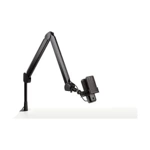 BRAZO ARTICULADO DE MESA PARA MICROFONO ARM 360GRADOS MICROFONOS 14-38 -58 PULG. NEGRO — imagen 3