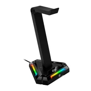 SOPORTE GENIUS PARA AURICULARES 2 PUERTOS USB A Y 2 PUERTOS USB BLACK — imagen 3