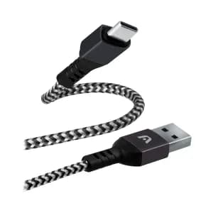 CABLE ARGOM TYPE-C TO USB 2.0 NYLON BRAIDED DURA FORM BLACK — imagen 2
