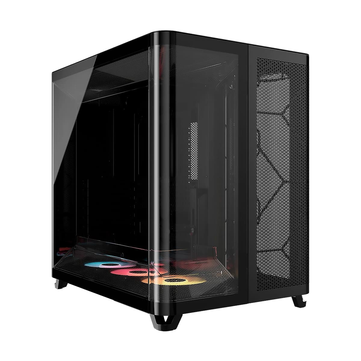 CASE CORSAIR ATX TRIPLE CAMARA ARGB AIR 5400 Tempered Glass 2USB3.2 HD-Audio Mid-Tower Black — imagen 3