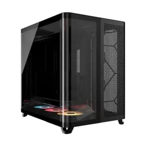 CASE CORSAIR ATX TRIPLE CAMARA ARGB AIR 5400 Tempered Glass 2USB3.2 HD-Audio Mid-Tower Black — imagen 1