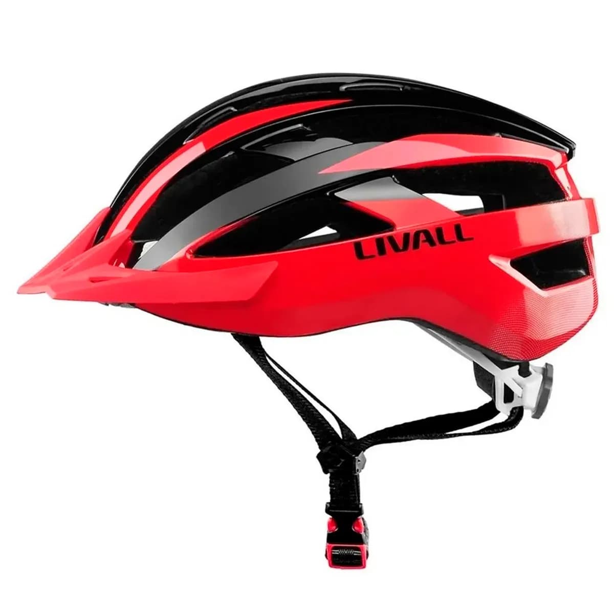 CASCO LIVALL MT1 NEGRO-ROJO SIZE-L — imagen 6