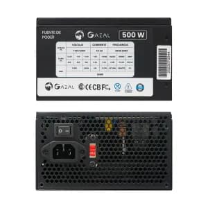 FUENTE DE PODER GAZAL GAMING ATX 500W 24P-8 PIN 110-240V CABLE DE PODER — imagen 3