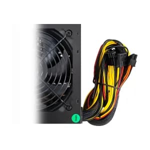 FUENTE DE PODER GAZAL GAMING ATX 500W 24P-8 PIN 110-240V CABLE DE PODER — imagen 5