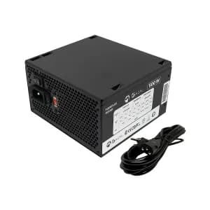 FUENTE DE PODER GAZAL GAMING ATX 500W 24P-8 PIN 110-240V CABLE DE PODER — imagen 1