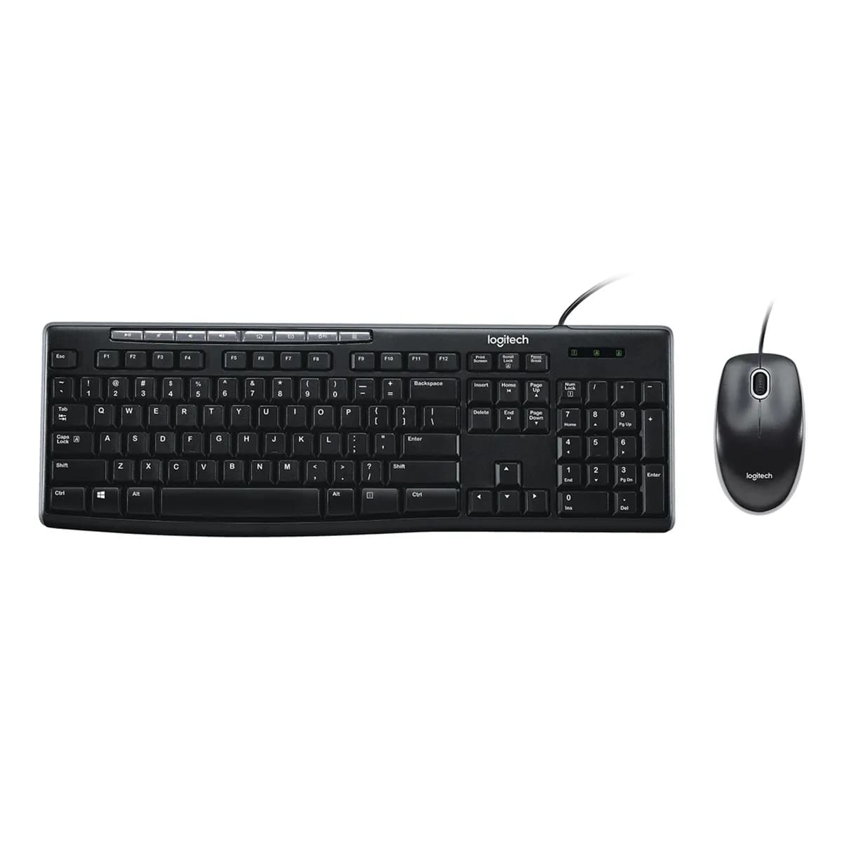 TECLADO-MOUSE COMBO LOGITECH MK200 NEGRO USB PLUG AND PLAY RESISTENTE A SALPICADURAS — imagen 6