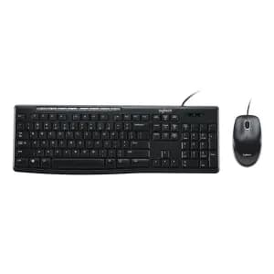 TECLADO-MOUSE COMBO LOGITECH MK200 NEGRO USB PLUG AND PLAY RESISTENTE A SALPICADURAS — imagen 2