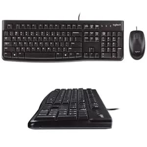 TECLADO-MOUSE COMBO LOGITECH MK120 NEGRO USB PLUG AND PLAY RESISTENTE A SALPICADURAS — imagen 3