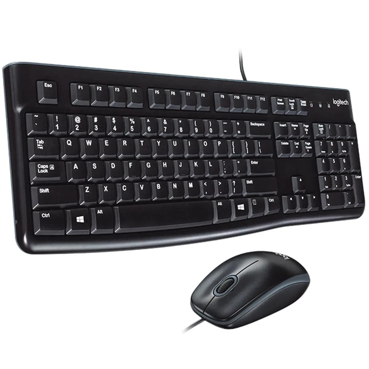 TECLADO-MOUSE COMBO LOGITECH MK120 NEGRO USB PLUG AND PLAY RESISTENTE A SALPICADURAS — imagen 4
