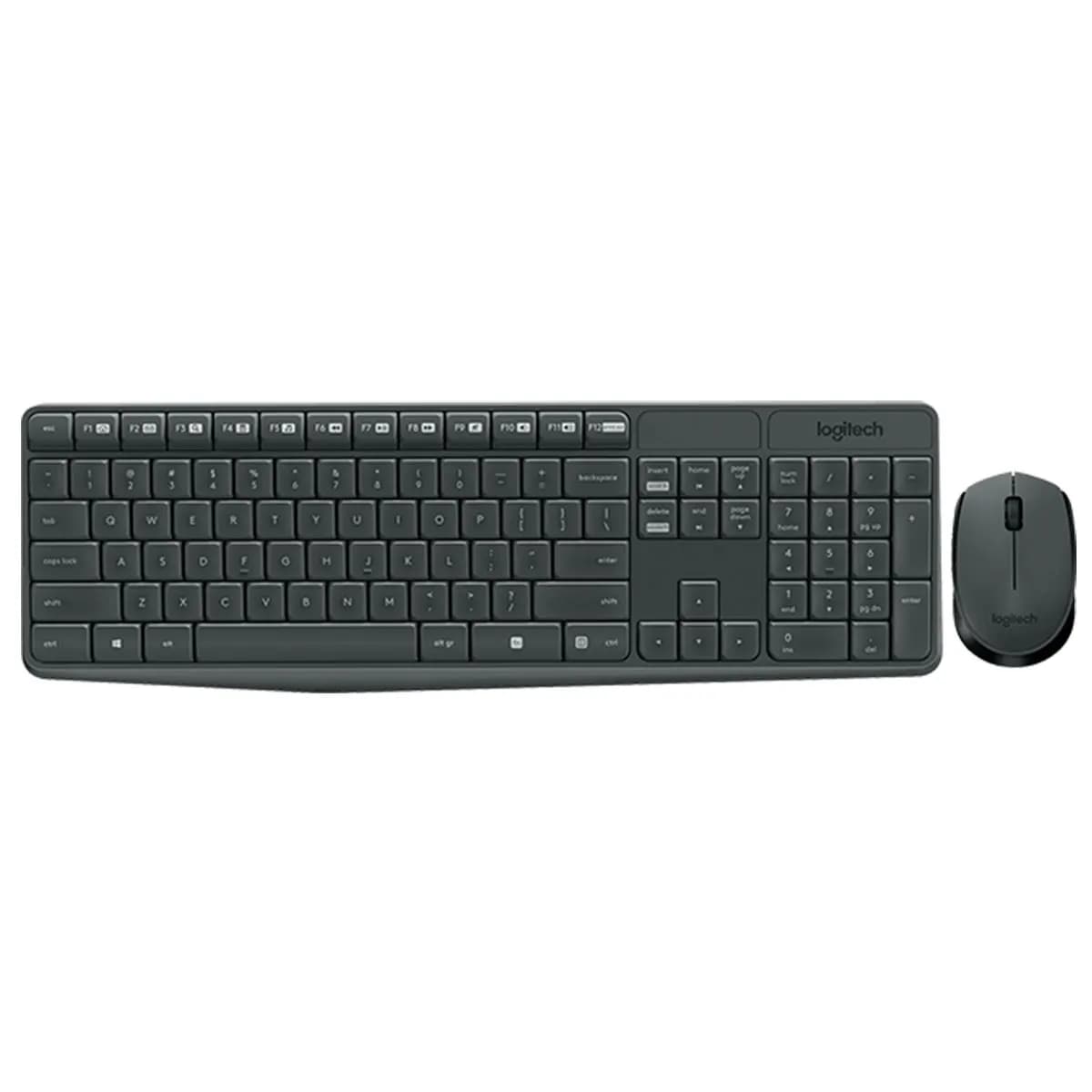 TECLADO-MOUSE COMBO LOGITECH MK235 NEGRO WIRELESS USB RESISTENTE A SALPICADURAS — imagen 4