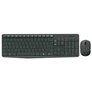 TECLADO-MOUSE COMBO LOGITECH MK235 NEGRO WIRELESS USB RESISTENTE A SALPICADURAS — imagen 1