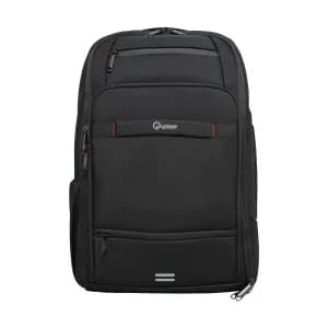 MOCHILA NOTEBOOK QUASAD QXB-ElitePack NYLON 15.6INC. NEGRO FILOS ROJOS — imagen 2