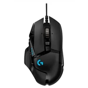 MOUSE LOGITECH GAMING G502 NEGRO HERO 16K G-HUB PESO AJUSTABLE RGB LIGHTSYNC USB ALAMBRICO — imagen 1