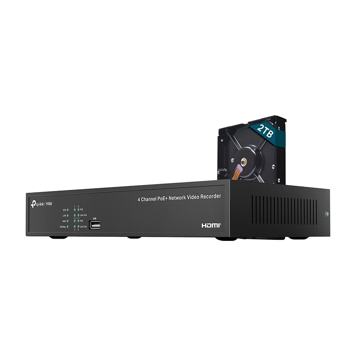 NVR TPLINK VIGI 4CANALES HDMI 4K BLACK — imagen 4