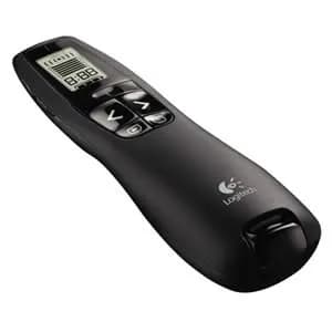 PUNTERO LOGITECH PROFESIONAL R800 NEGRO LCD-USB-PLUG AND PLAY-LUZ VERDE-RADIO 30 METROS — imagen 2