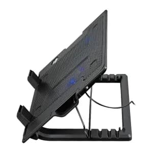 COOLING FAN 2-USB 1-VENTILADOR 5-NIVELES NEGRO — imagen 4