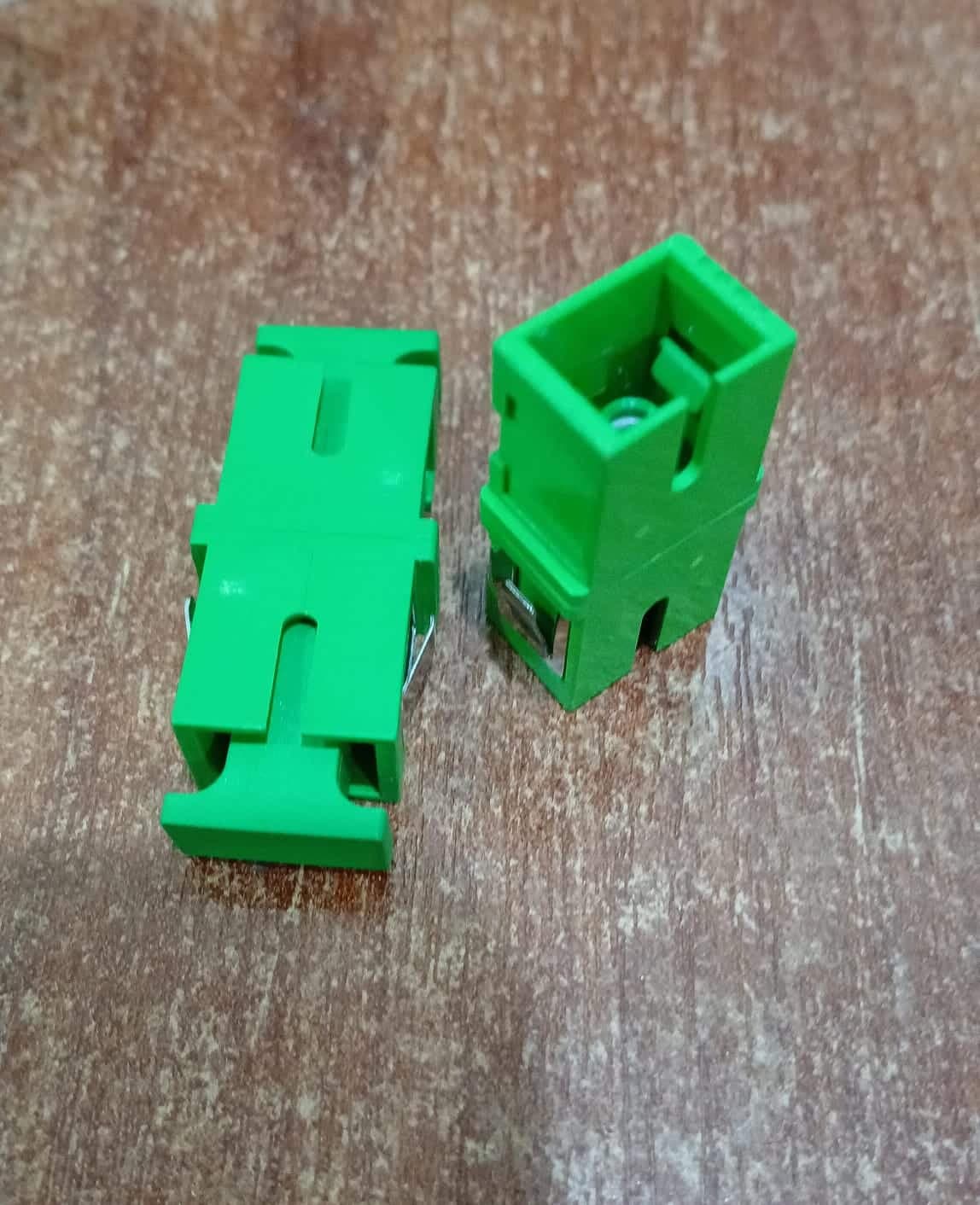 10 Unidades Adaptador / Unión / Extensión de Fibra Óptica | (verde) SC/APC — imagen 1