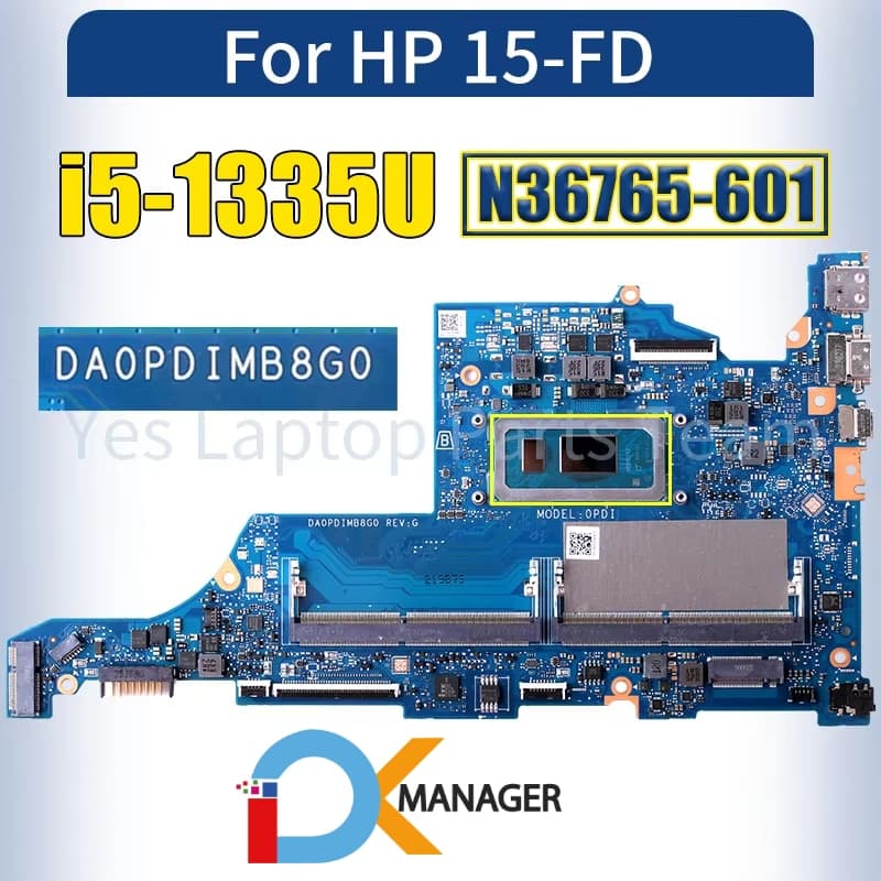 Placa Base (Motherboard) HP DA0PDIMB8G0 i5-1335U para HP 15-fd Series (N36765-601) — imagen 1