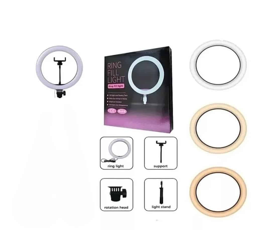2 Aros de Luz LED QX‑260 26 cm con Soporte para Celular – Nuevo — imagen 1
