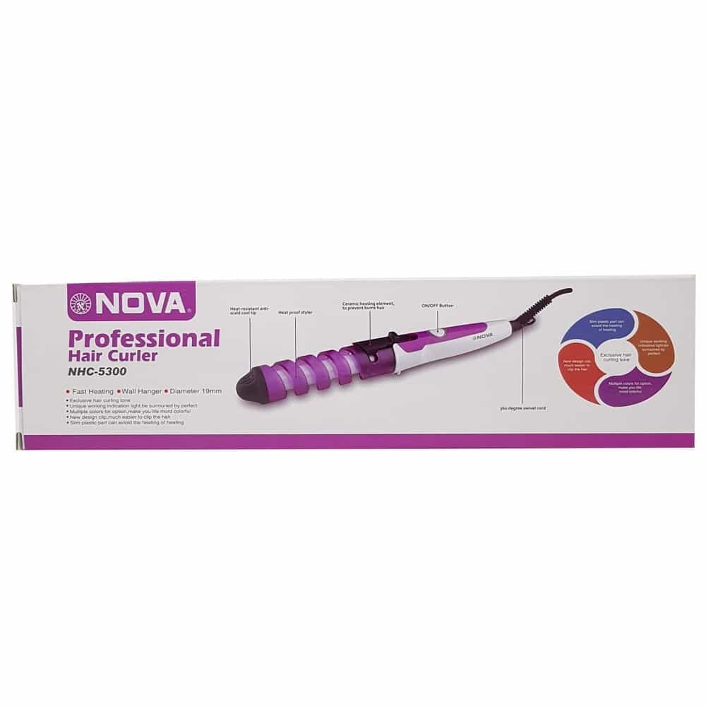 5 Rizadores de Cabello Nova Professional NHC‑5300 – Nuevo, Profesional, Alta Temperatura — imagen 3