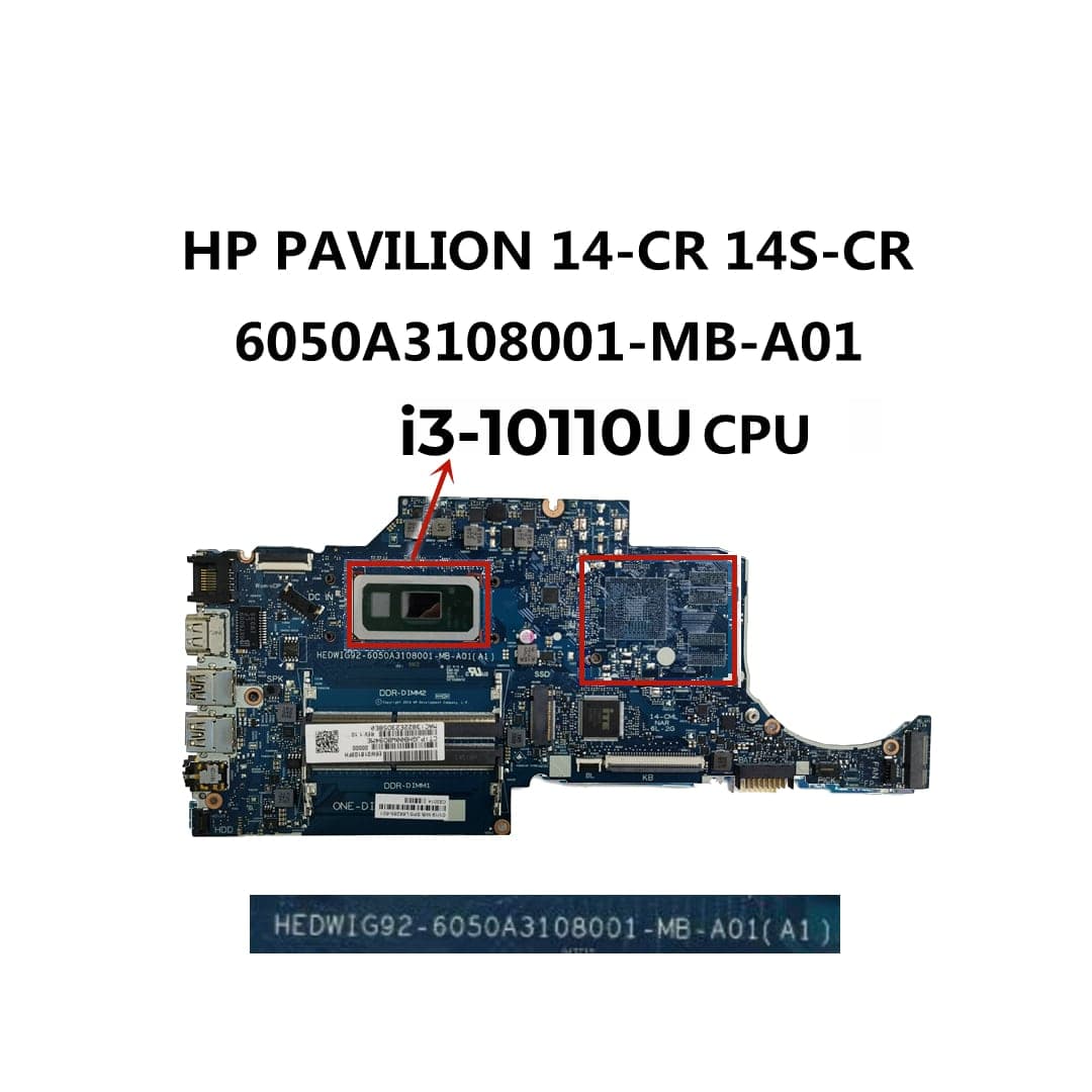 Placa Base HP HEDWIG92 6050A3108001 Intel Core i3‑10 |HP Pavilion 14CR/14S‑CR — imagen 1