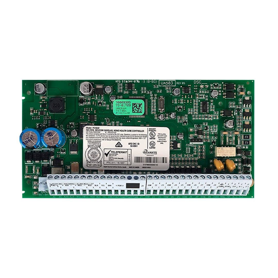 Placa madre del sistema de alarma de zona DSC PC1832 8-32 — imagen 1