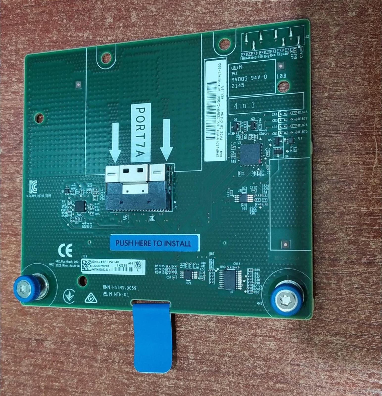 Adaptador AROC HPE P18719-001 1-Puerto NVMe Para Servidor ProLiant Gen10 Plus — imagen 1