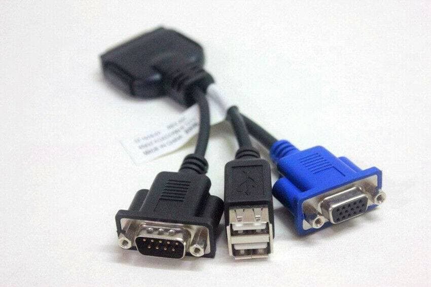 ADAPTADOR CABLE DONGLE CISCO SCSI + USB + DB9 + VGA FOXCONN K 0514 37-1016-01 REV A0 — imagen 2