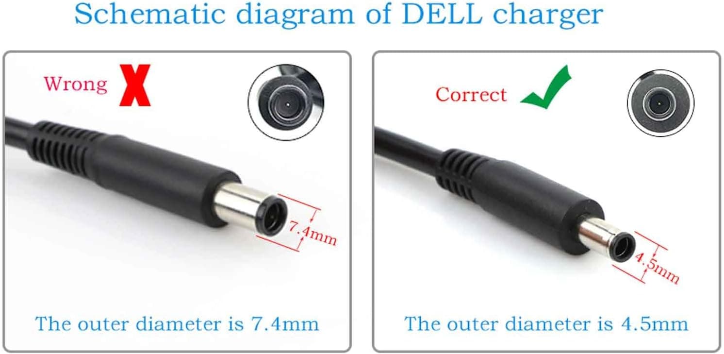 Adaptador de poder Dell LA65NS2-01 65 W para Dell Inspiron, Latitude y XPS — imagen 6