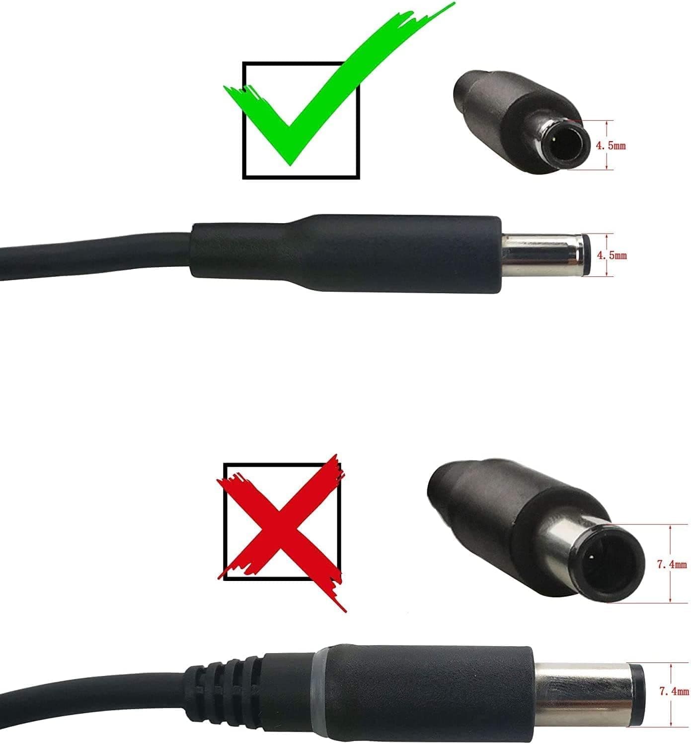 Adaptador de poder Dell MK947 DA65PM111 (19.5V ⎓ 3.34A) Plug Aguja Mini – Inspiron, Latitude y XPS — imagen 3