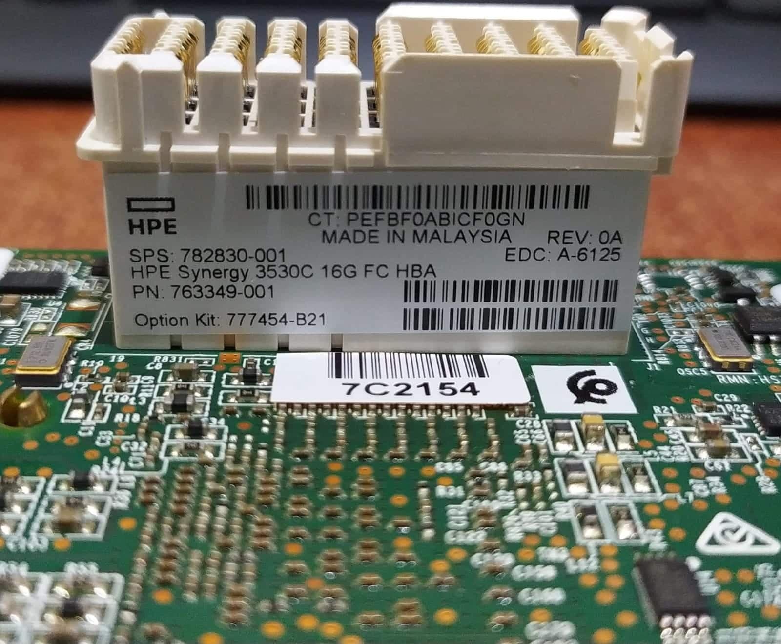 Adaptador HPE Synergy 3530C 16G Fibre Channel HBA (SPS 782830‑001 / PN 763349‑001) — imagen 4