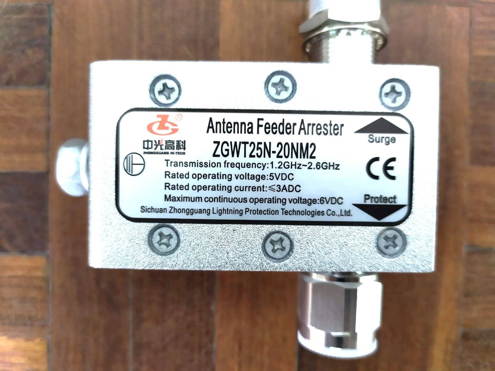 ALIMENTADOR DE ANTENA GPS SURGE PARARRAYOS ZGWT 25N-20NM2 — imagen 4
