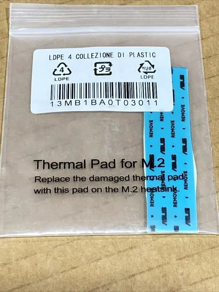 Almohadilla Térmica Thermal Pad M.2 70x18x1mm Original 13MB1BA0T03011 LAIRD — imagen 3
