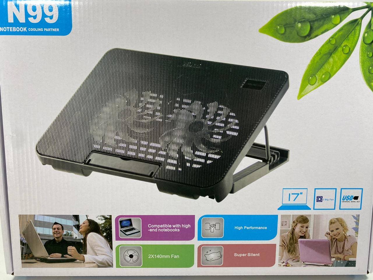 Base Cooler para Notebook N99 2 Ventiladores — imagen 2