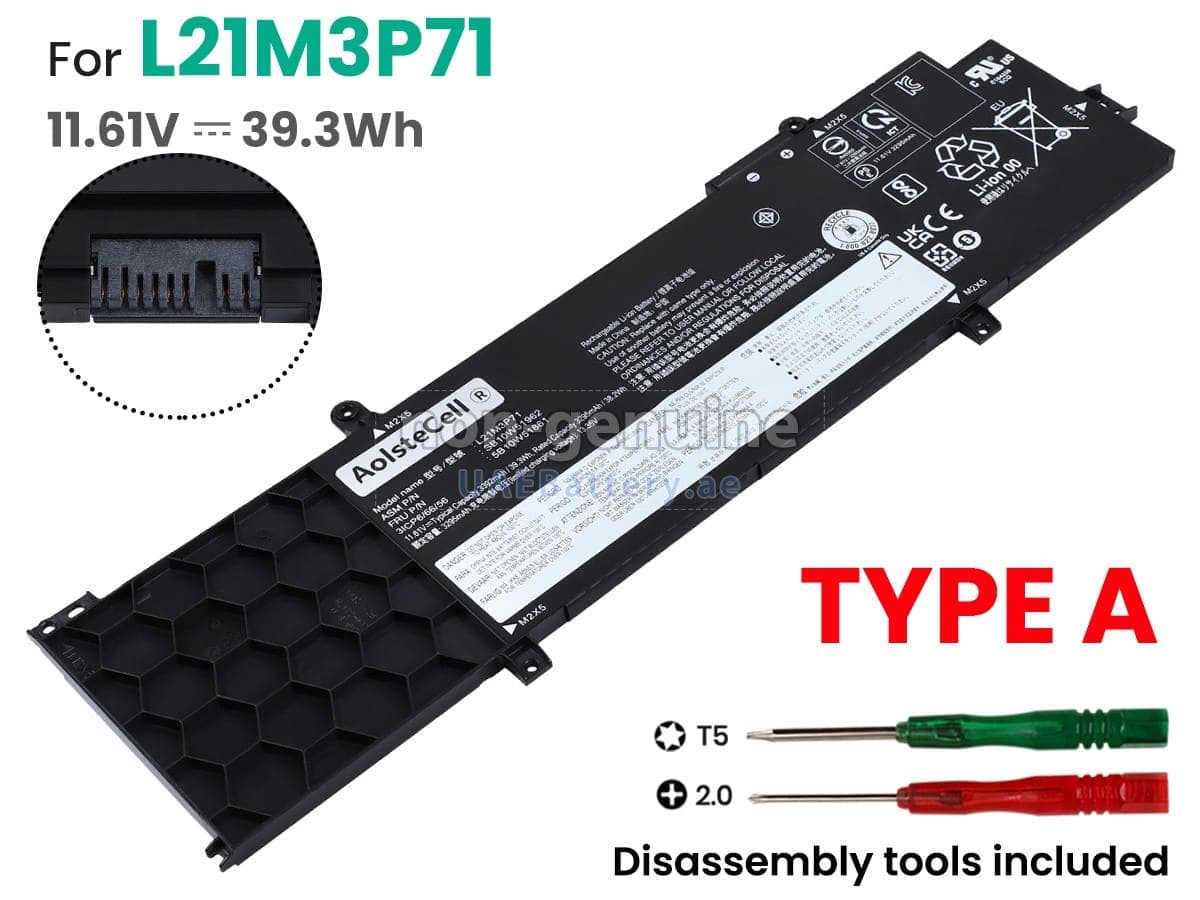 Batería Original Lenovo L21M3P71 para ThinkPad T14 Gen 3/4 - 39.3Wh 11.61V — imagen 1
